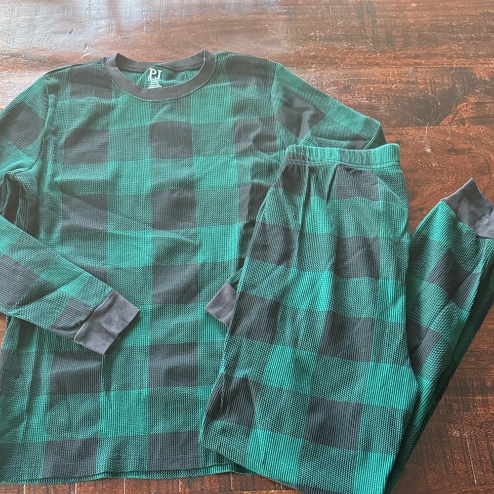 Adult Buffalo Plaid Cotton Pajamas